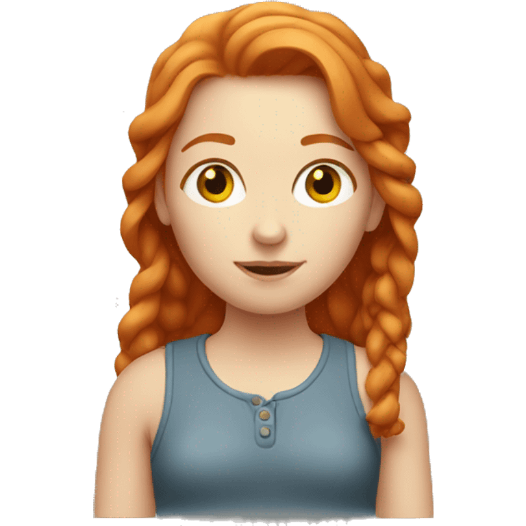 Ginger girl emoji