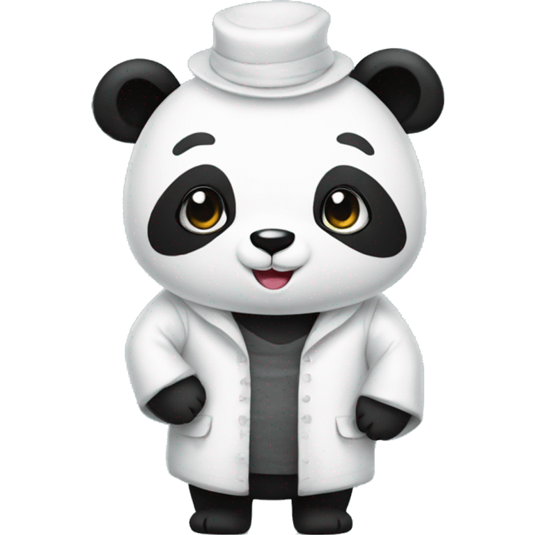 Un panda avec une robe  emoji