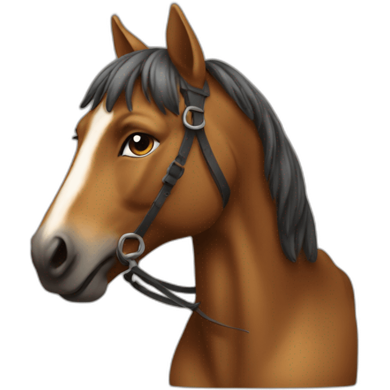 Chat sur un cheval emoji