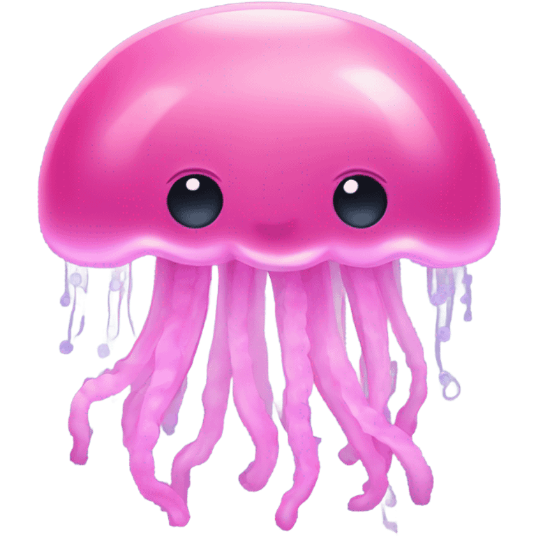 Pink jellyfish emoji