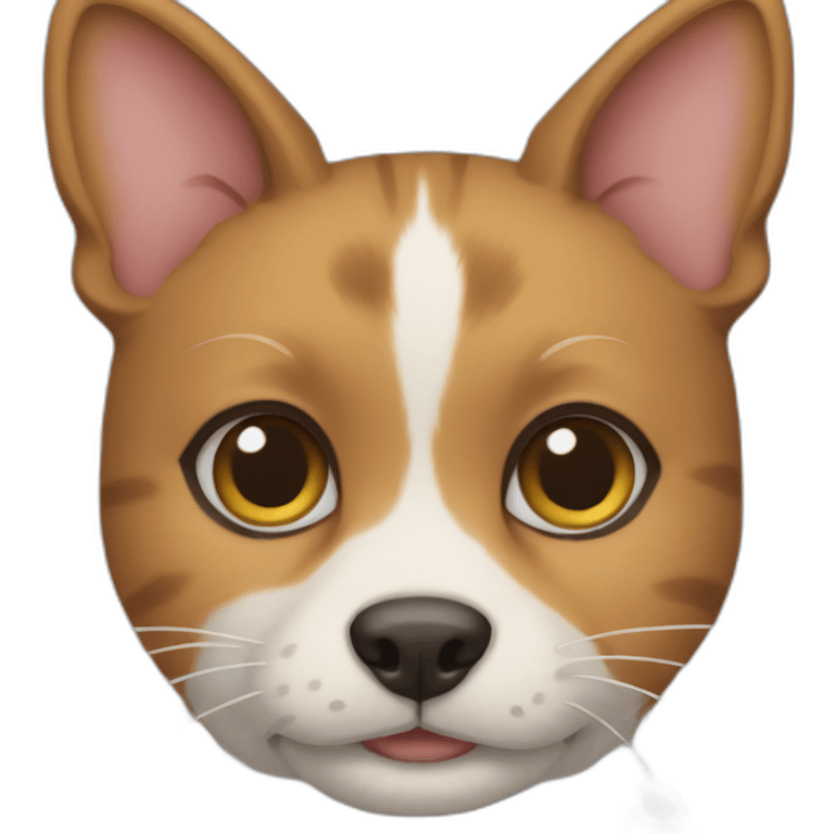 Cat dog mix emoji