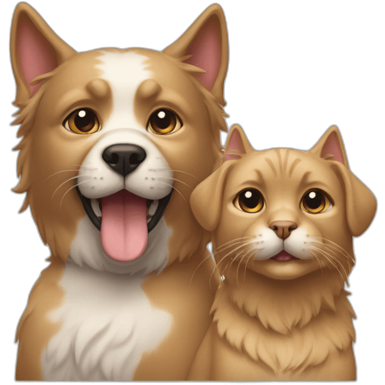 Two Cat ans doggy emoji