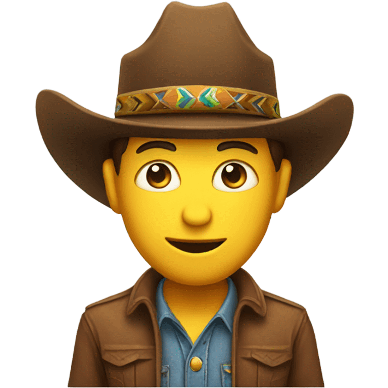 Cowboy emoji but wearing a sombrero instead emoji