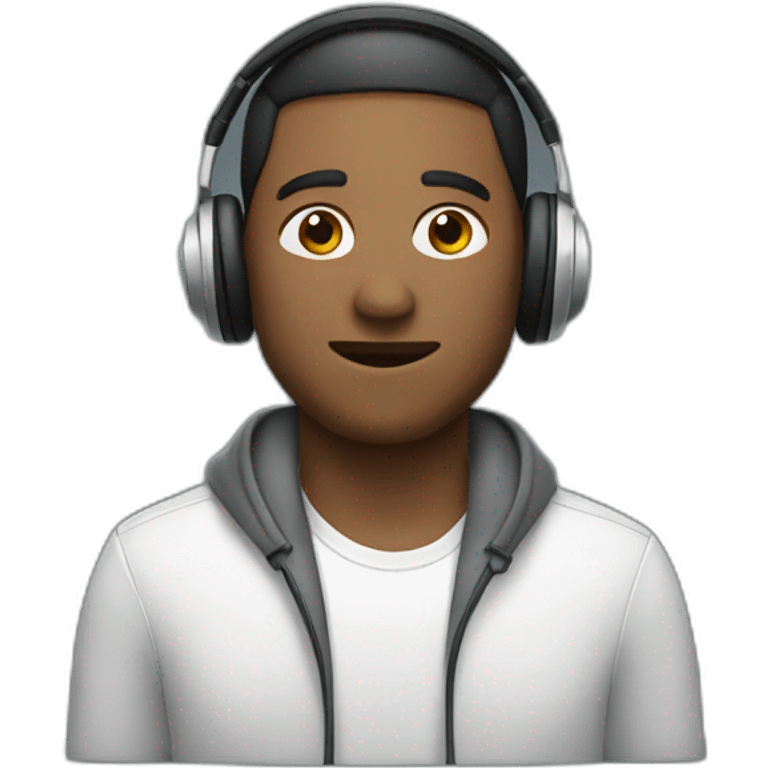 MAN WITH HEADPHONE emoji