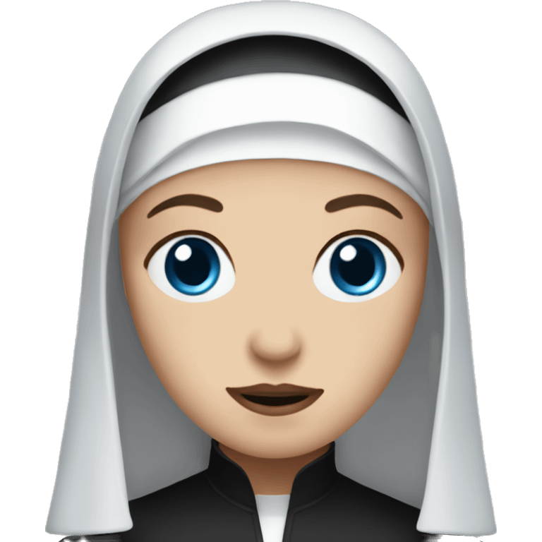 The nun with blue eyes  emoji