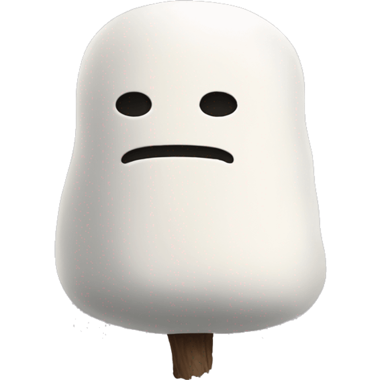 marshmallow no face emoji