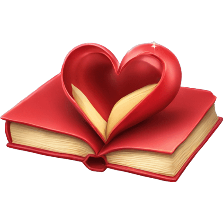 Red Book of Love and seduction with magic emoji