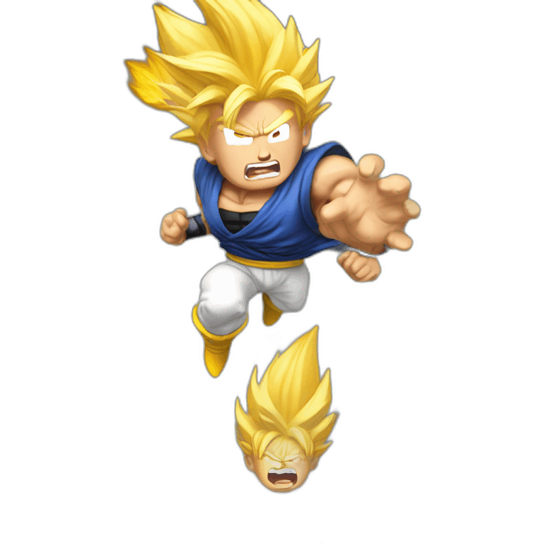 Donald Trump turning super Saiyan emoji