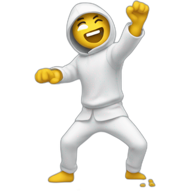 Personnage faisant un dab emoji