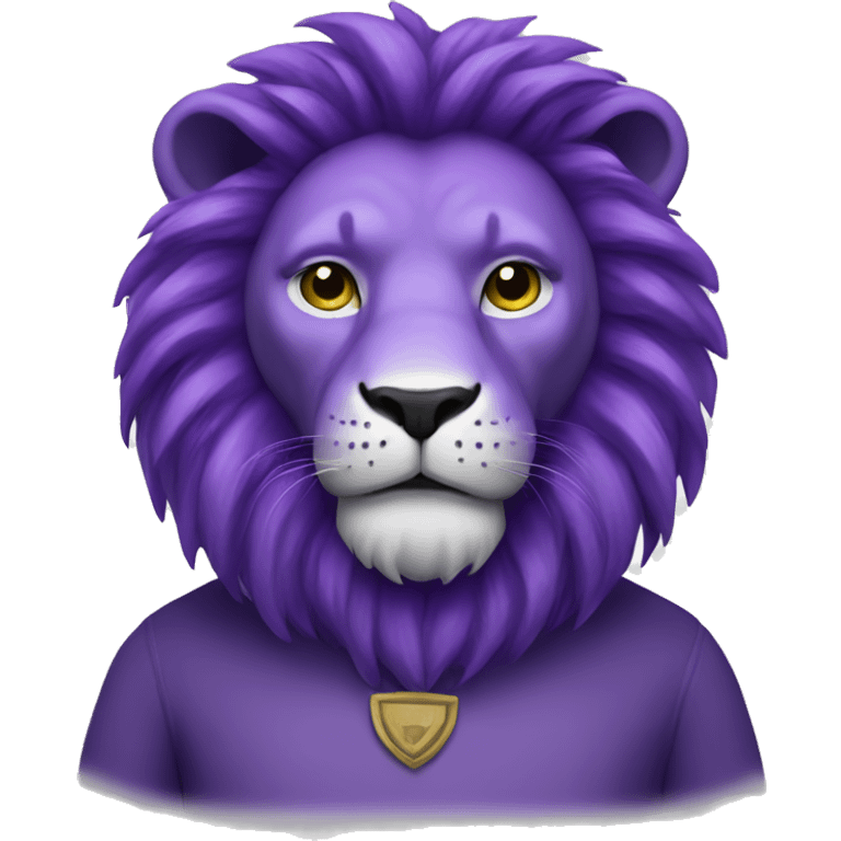 Purple lion emoji