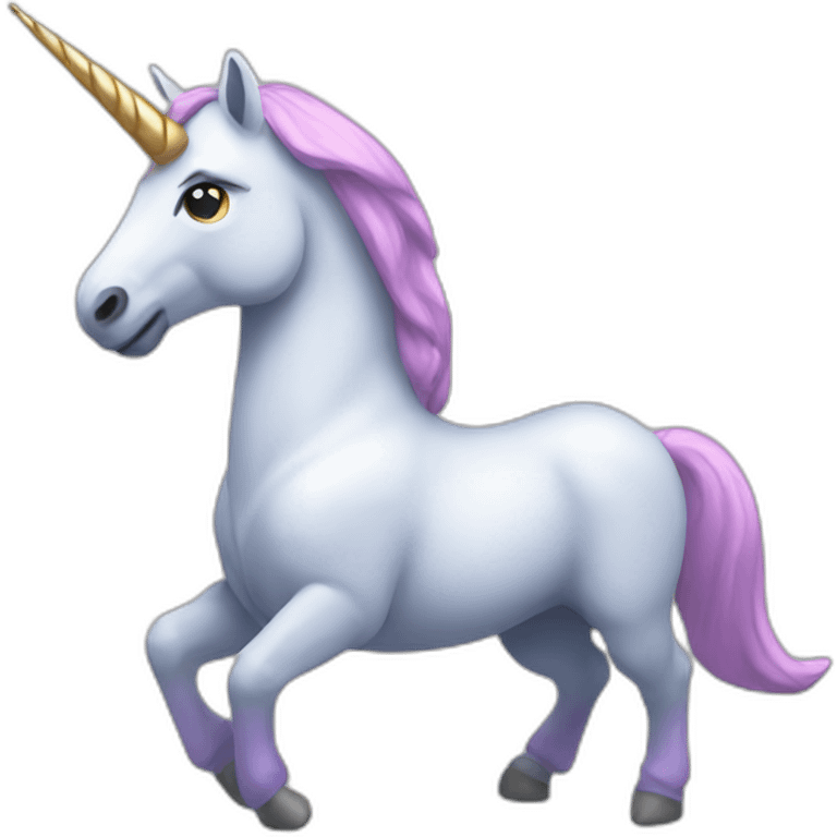 Unicorn muscle emoji