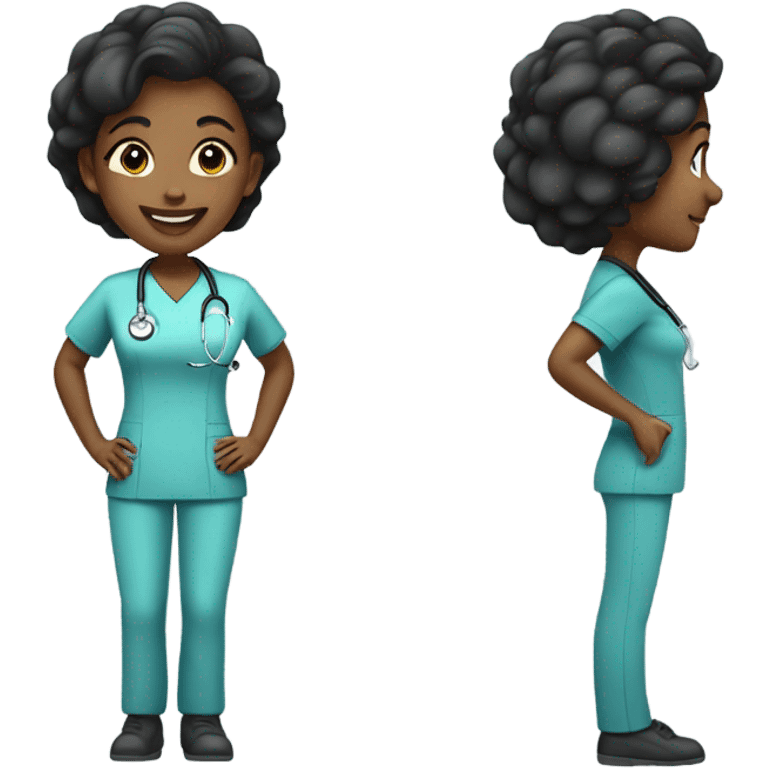 Black nurse emoji