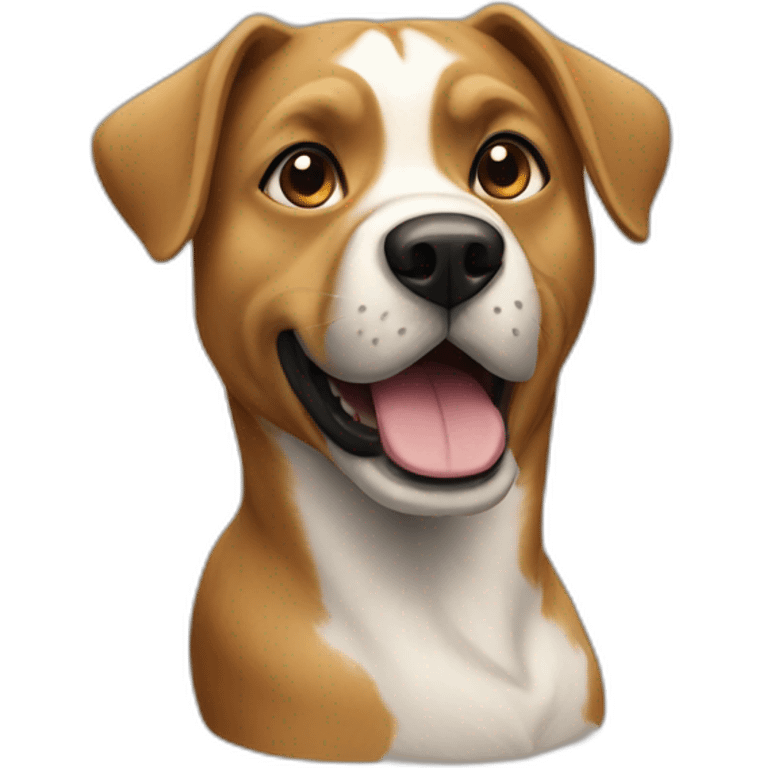 Chat sur chien emoji