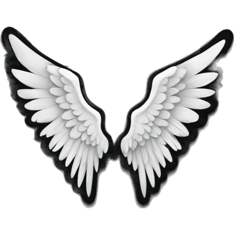 black angel wings emoji