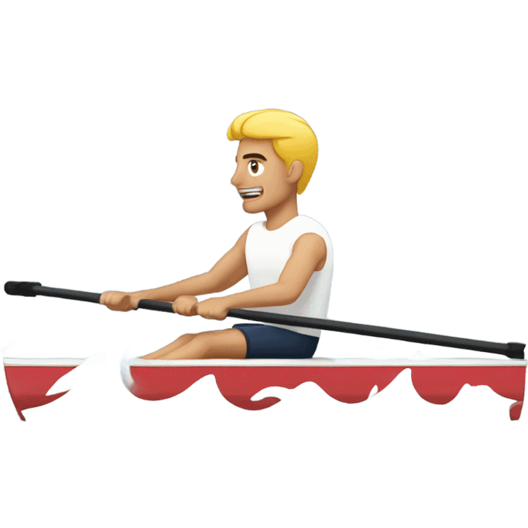 Guy Rowing Exercise emoji