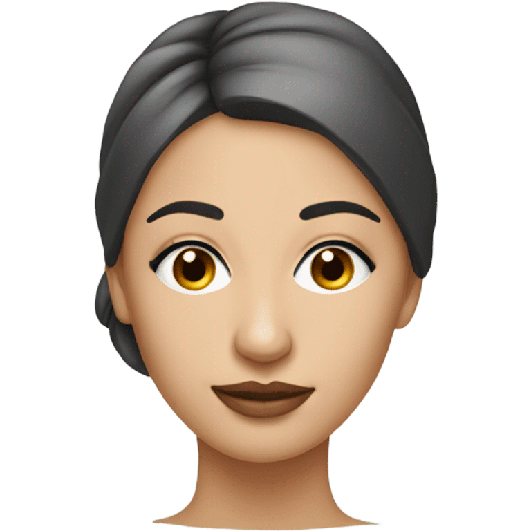 Rhinoplasty nose cast on woman emoji