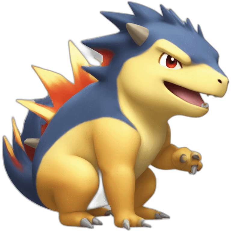 Typhlosion saying ok emoji