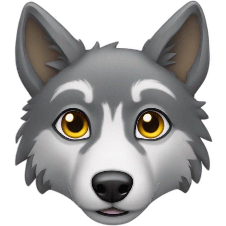 animal loup coeur emoji