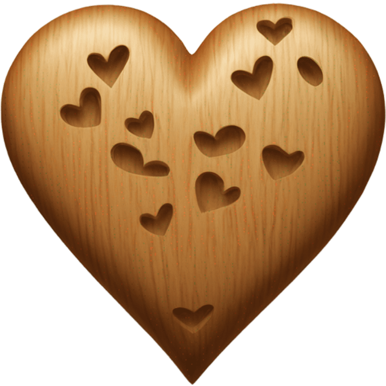 Wooden heart from “it ends with us” emoji