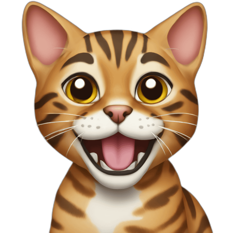 bengal cat playing emoji