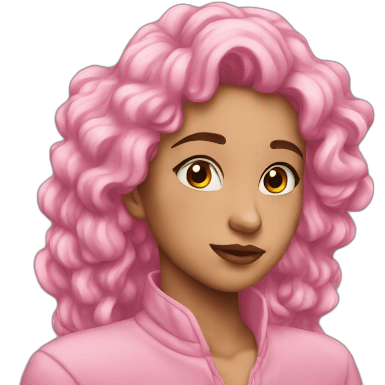 Aesthetic rosa emoji