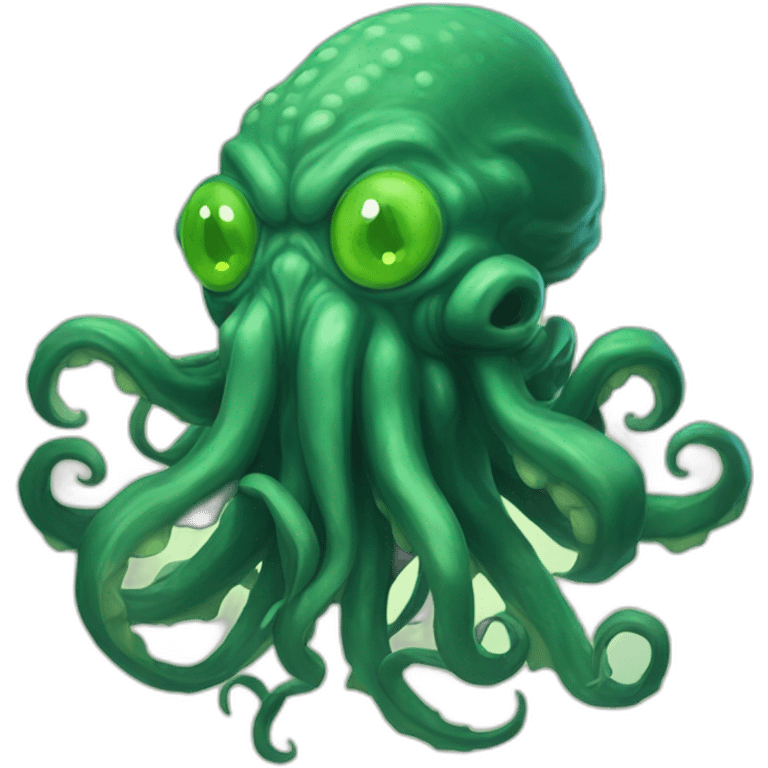 Cthulhu, the evil god of the Cthulhu Mythos emoji