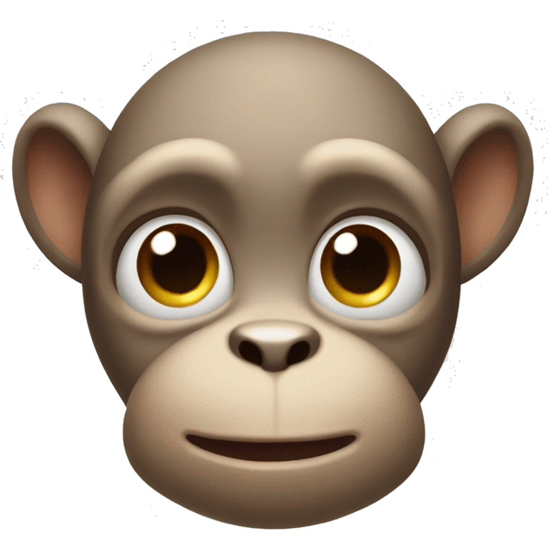 A little monkey with big and cute eyes emoji