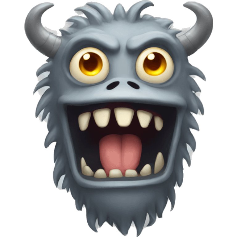 The grey monster emoji