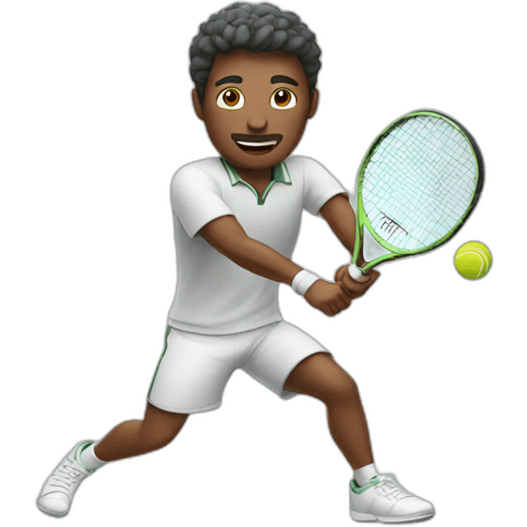 a man playing tennis emoji