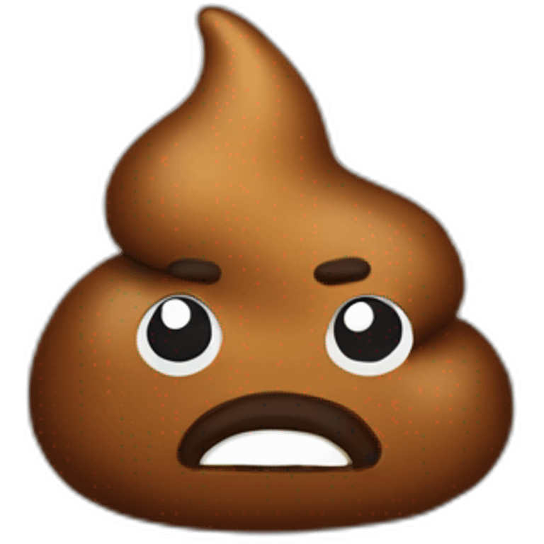 Poop pooping a poop emoji