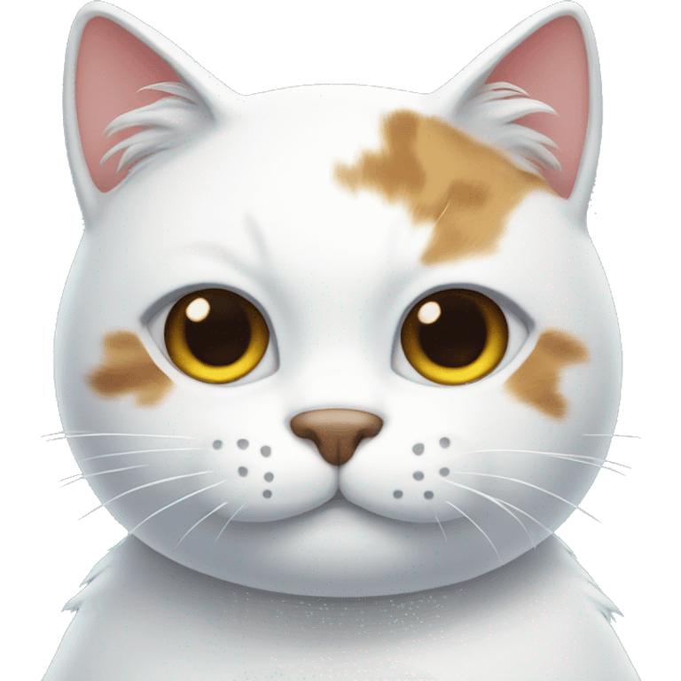 Snowman cat emoji