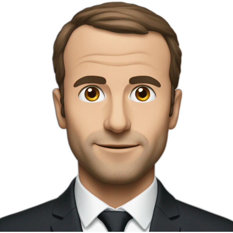 Macron en qamis emoji