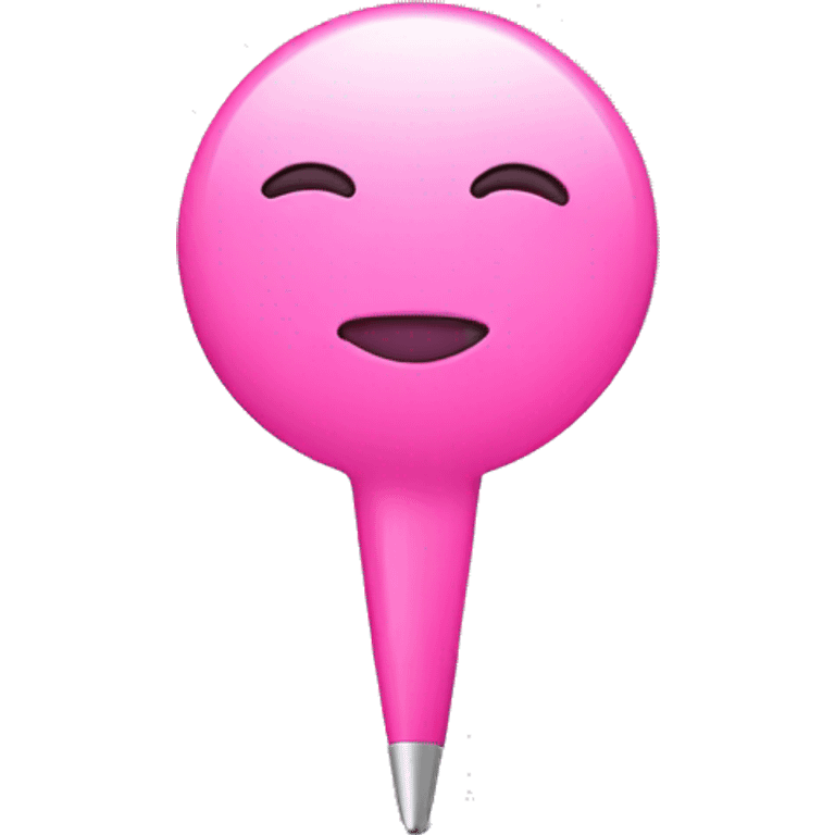 pink push pin emoji