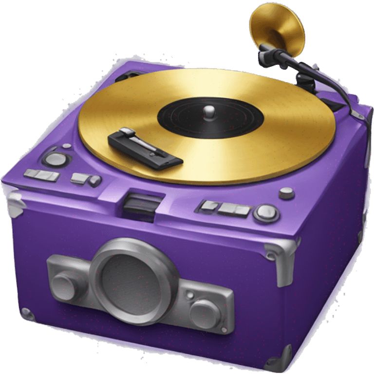 Purple Vinyl player emoji