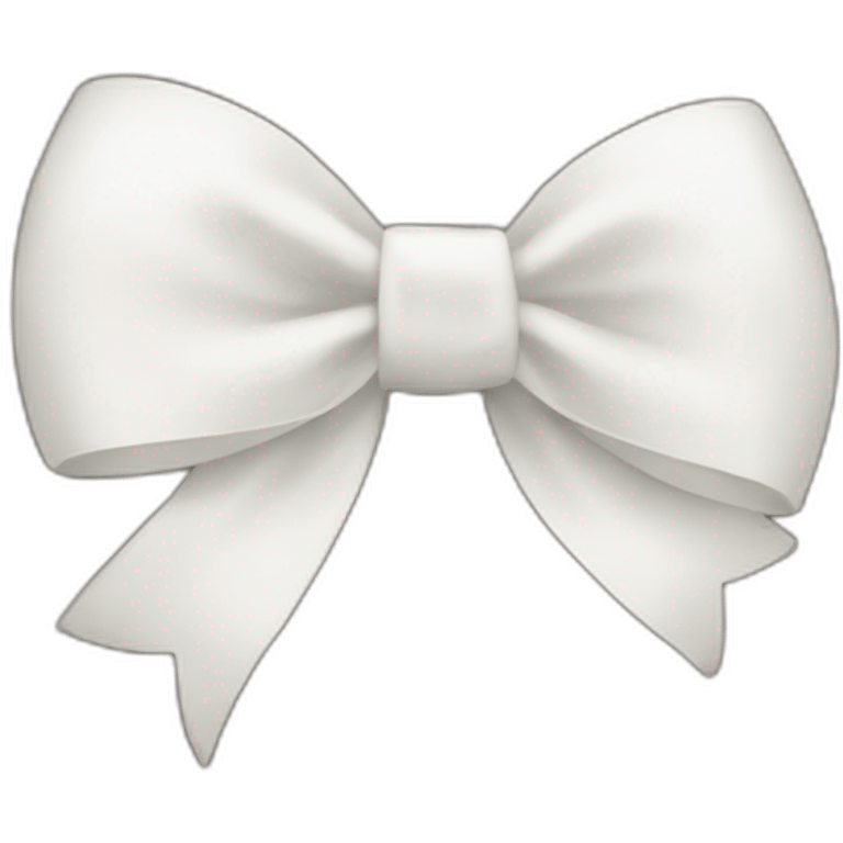 white bow emoji