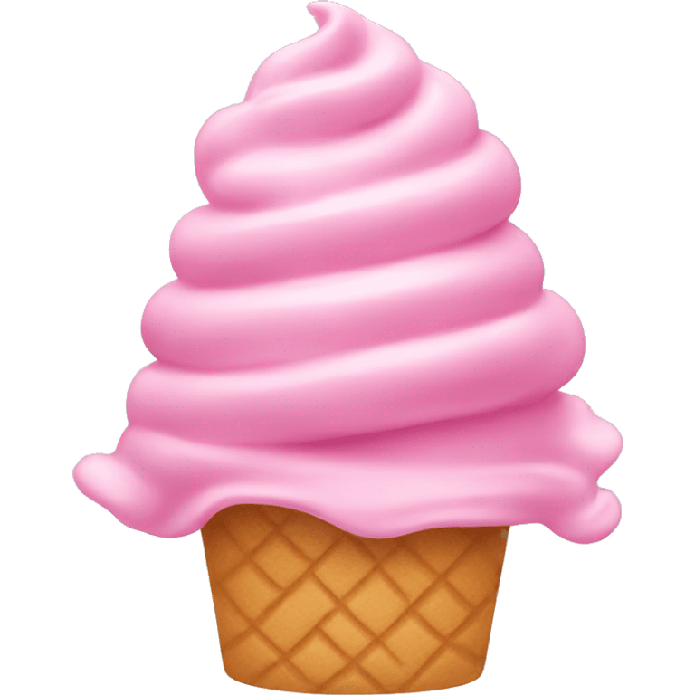 Pink soft serve  emoji