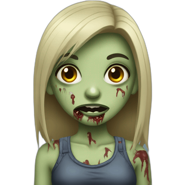 girl zombie emoji