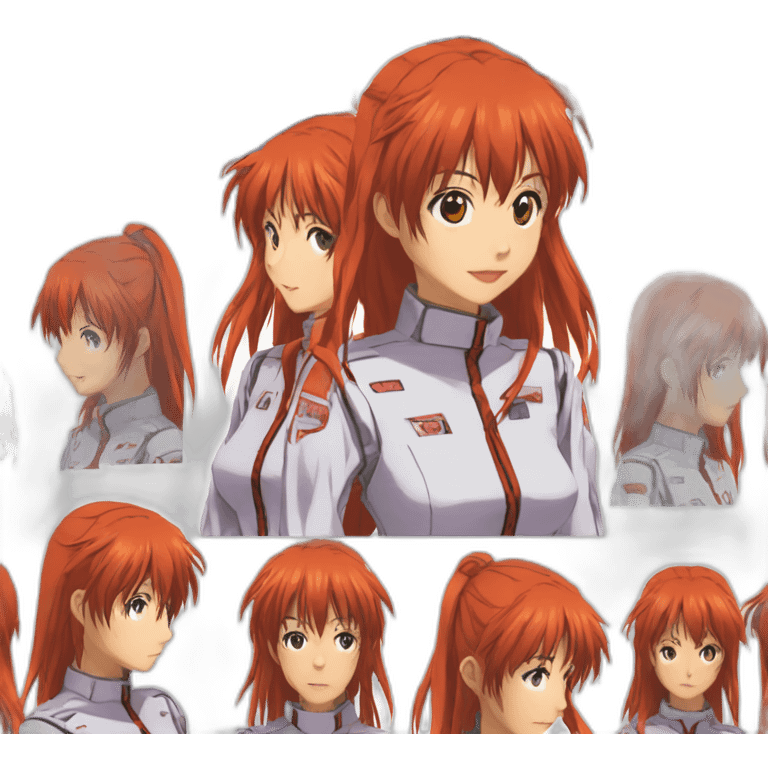 Asuka in Evangelion emoji