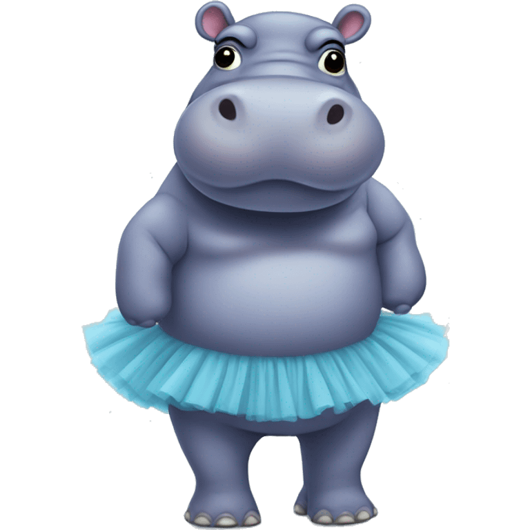 Hippo wear a tutu  emoji