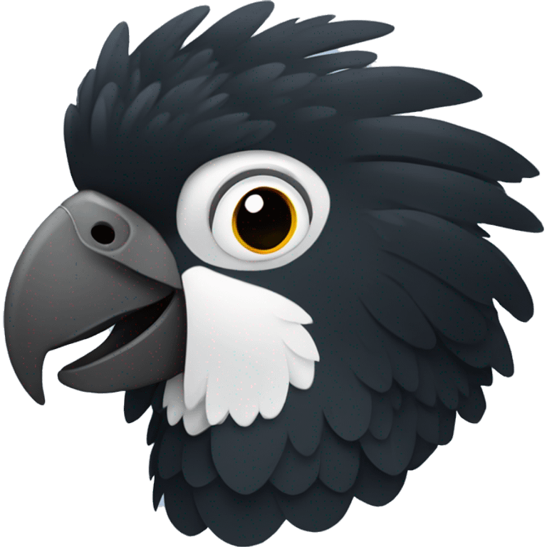 Black cockatoo emoji