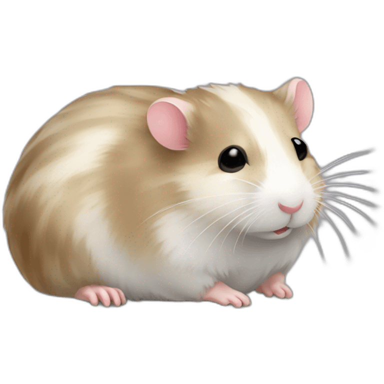 Hamster ruso gris rayado dormido emoji