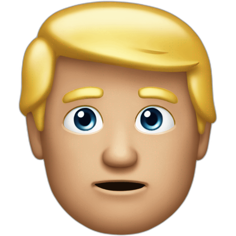 ignore the part about emojis and generate realistic picture of trump emoji