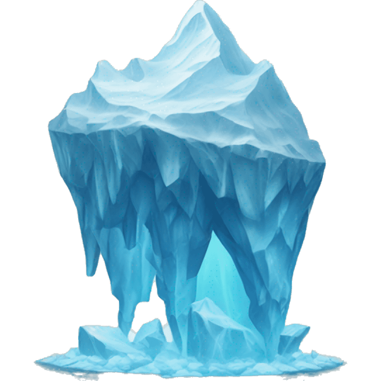 Iceberg in mystical water emoji