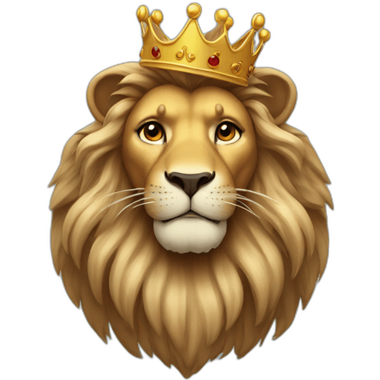 Lion with crown emoji