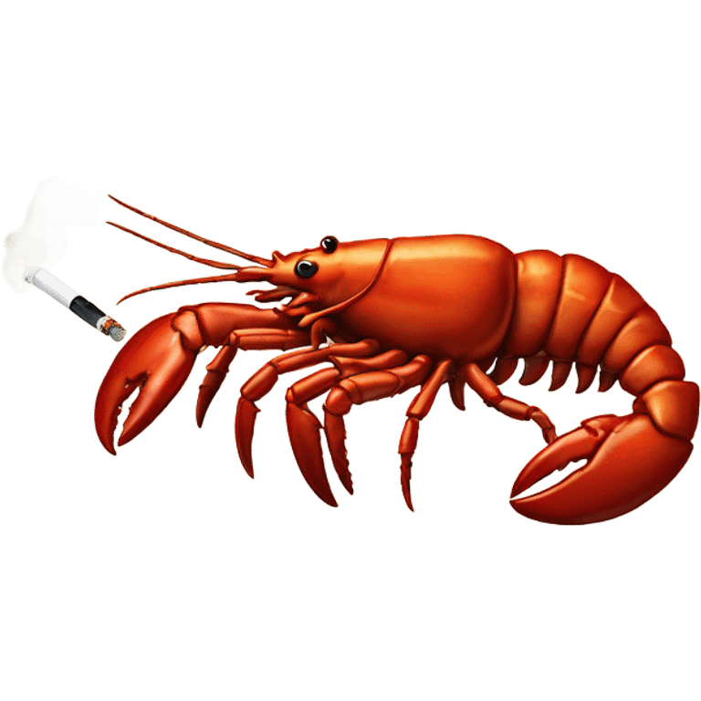 Lobster with cigarette  emoji