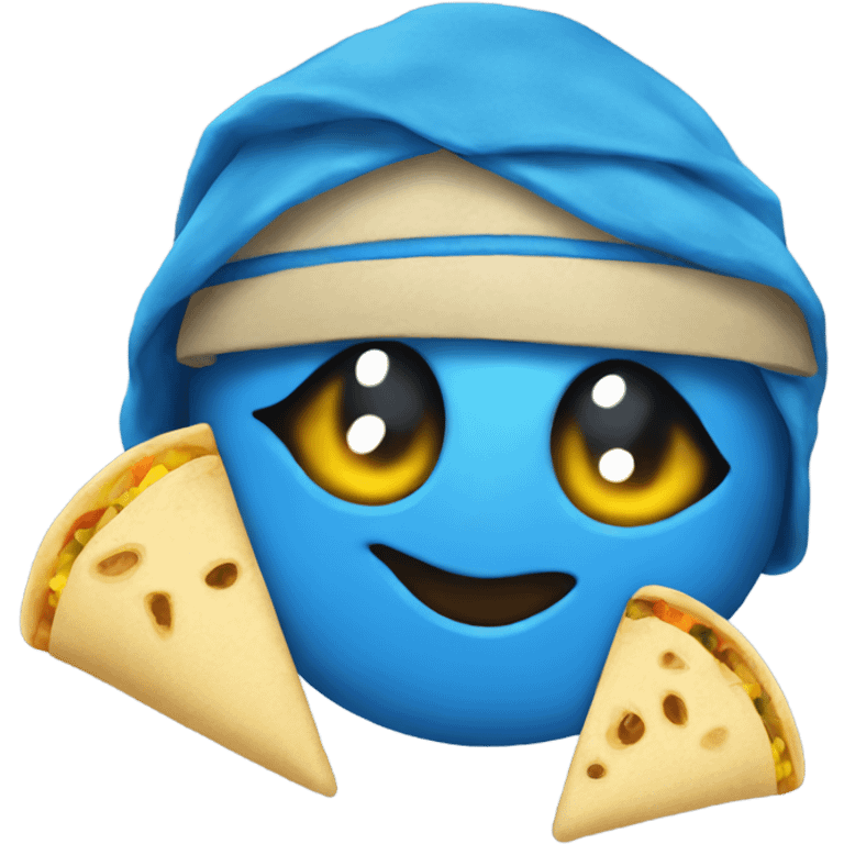 Blue taco emoji