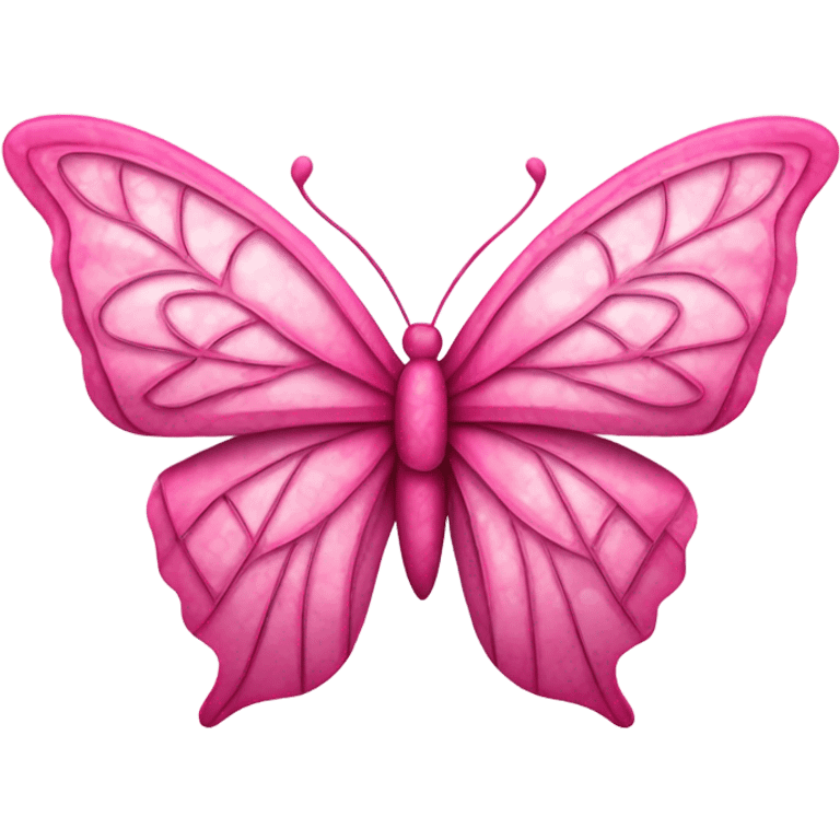 Pink butterfly  emoji