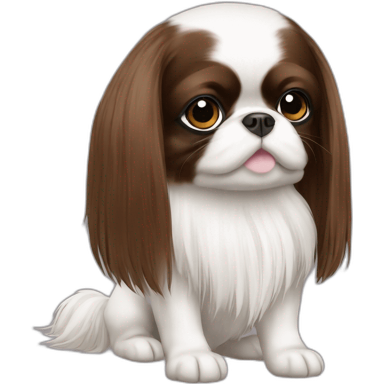 Dog breeder japanese chin emoji