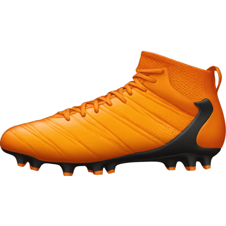 orange football boot emoji