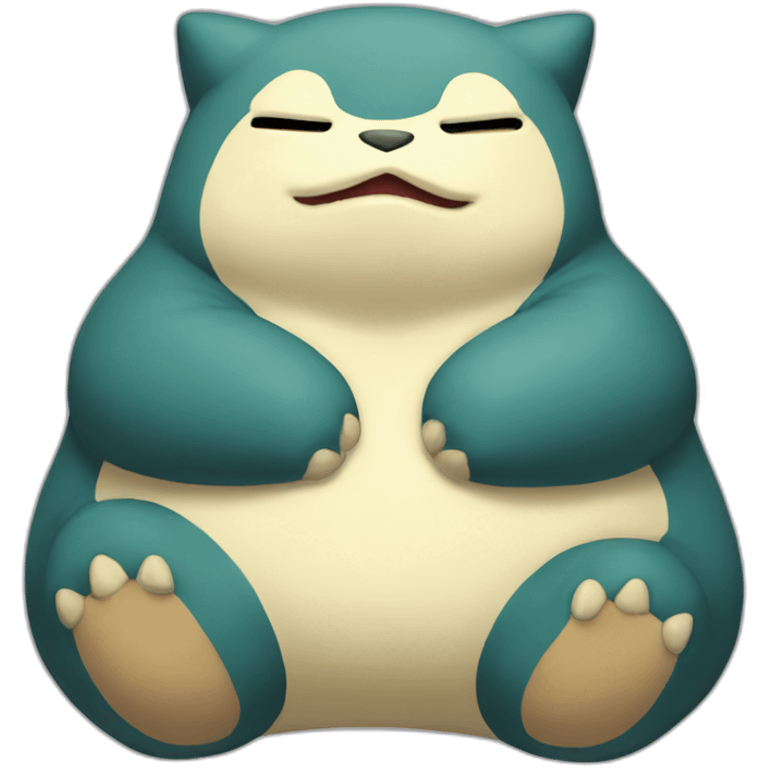 Snorlax with a small tail emoji